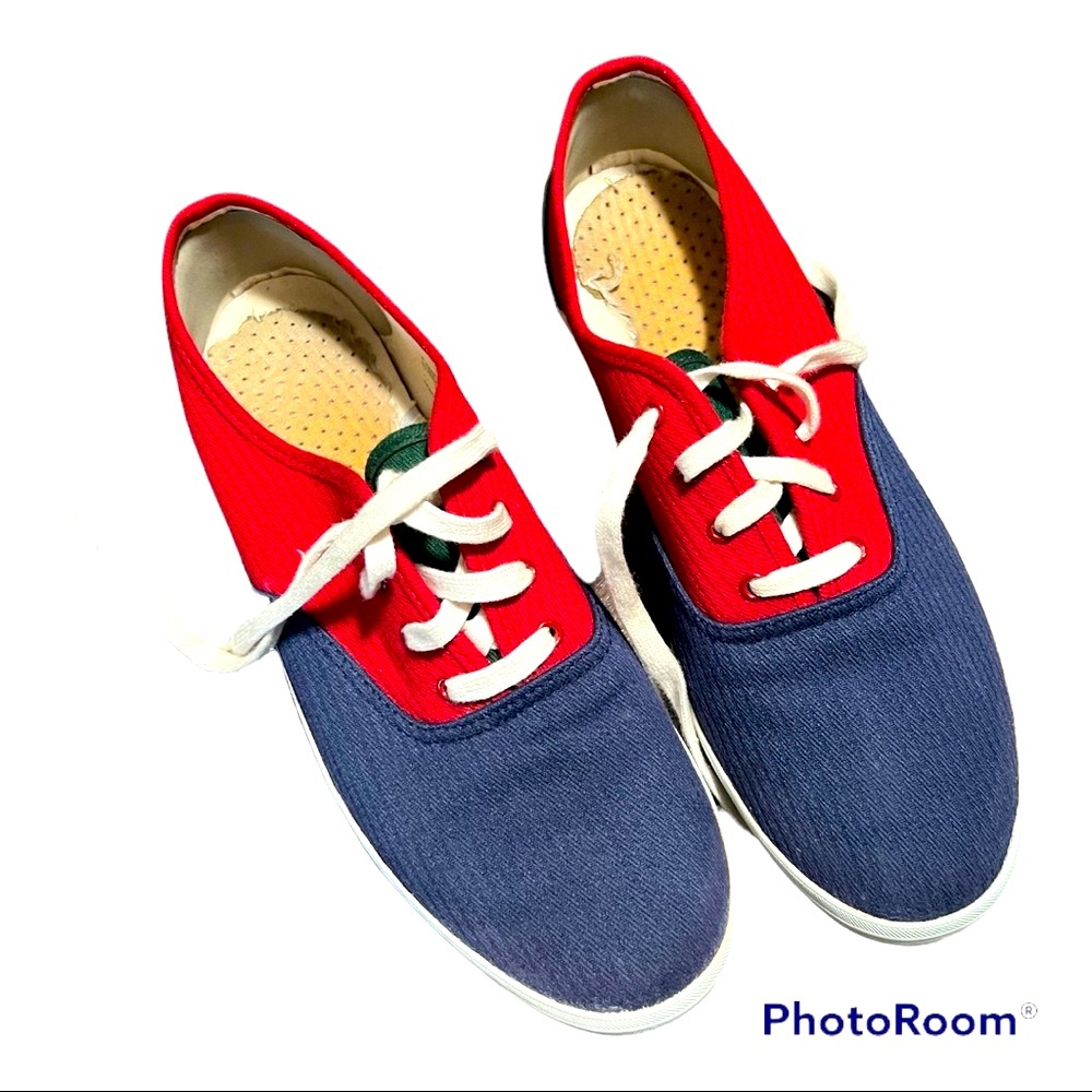Vintage Red Camel red, green, and blue canvas size 10
